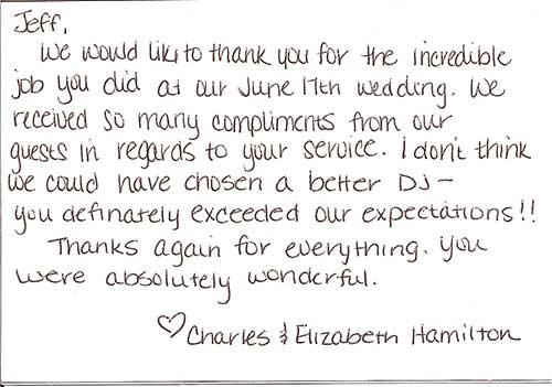 hamilton thank you comment