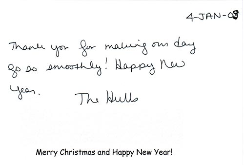 Hull thank you comment