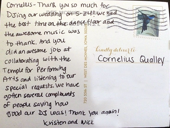 Kristen thank you comment