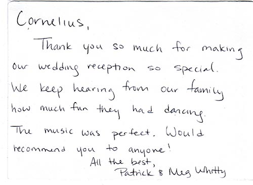 Whitty thank you comment